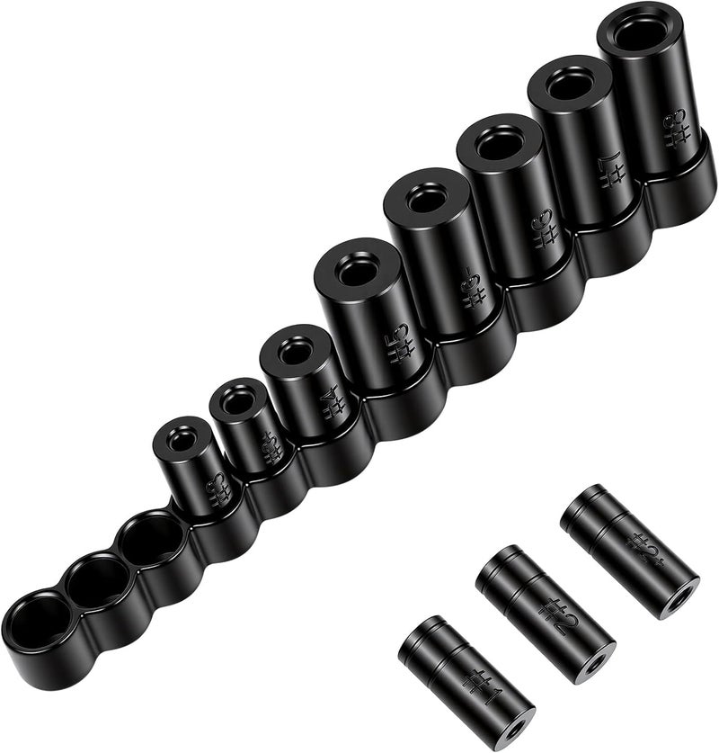 DikTalk 70700 Tap Socket Set, 11-Piece 1/4" & 3/8" Drive Taps Sockets Adapter for Metric & Standard Taps, Compatible with 1/2" and 1/8" NPT, Includes Non-M.C.T.I. Standard Tap - Image 1